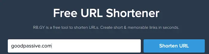 RB.GY for free URL Shortener