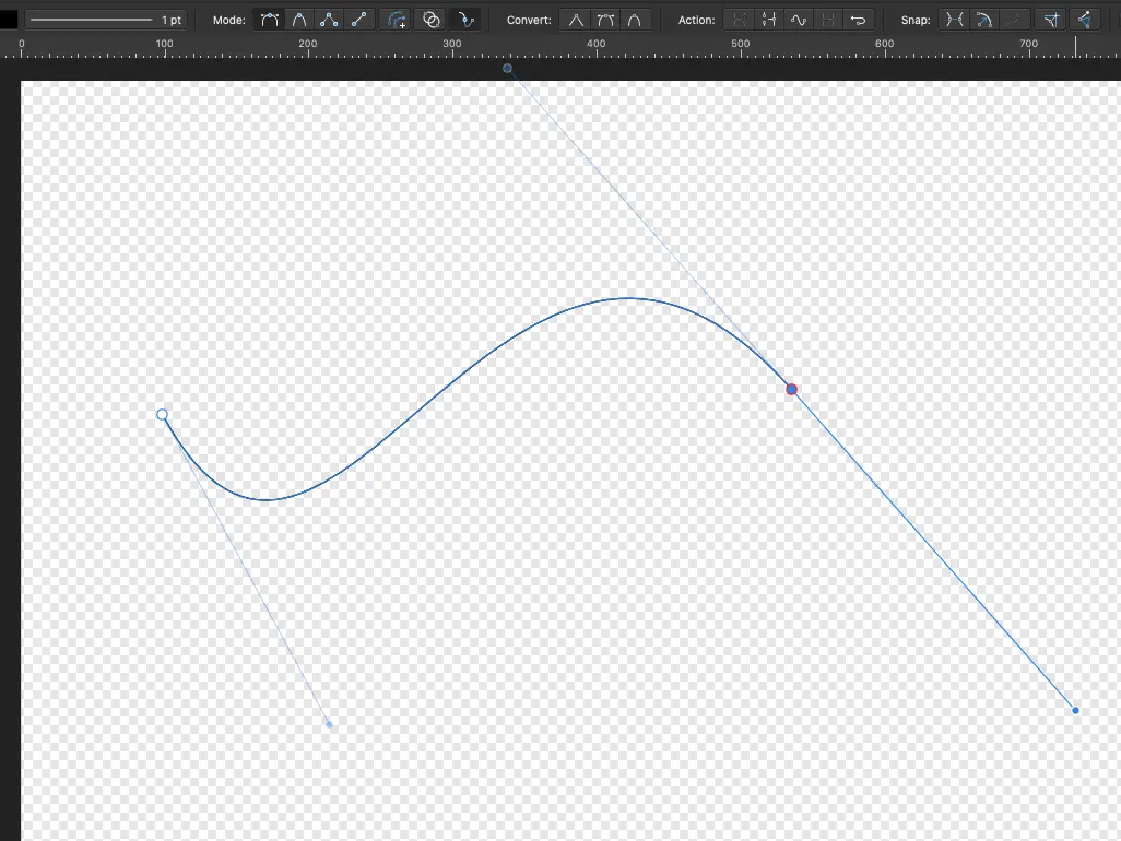 Example of a curve that looks natural with Pen Tool in Affinity Designer
