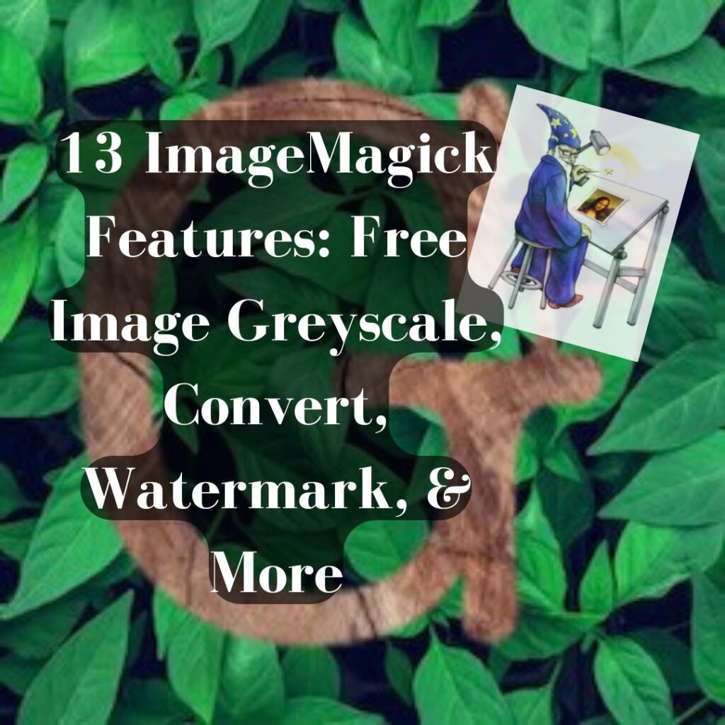 13 ImageMagick Features Free Image Greyscale Convert Watermark More