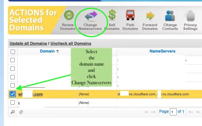 Change Nameservers at Domain Provider NameSilo