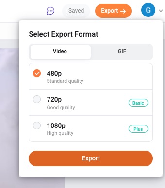 Free export without Branding