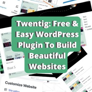 Twentig Free Easy WordPress Plugin To Build Beautiful Websites