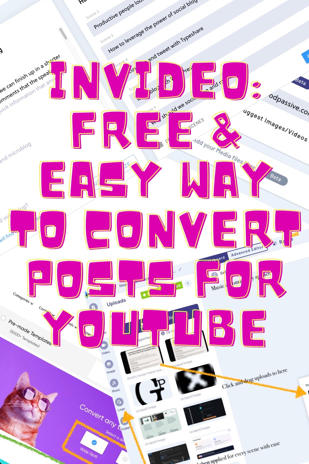 invideo Free Easy Way To Convert Posts For YouTube