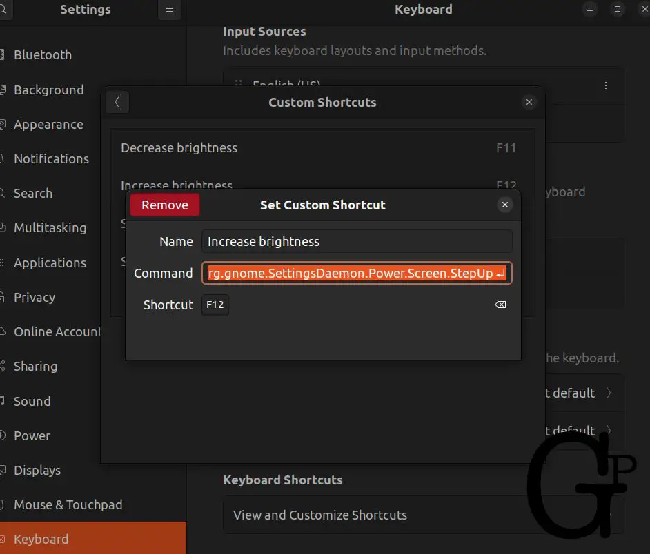 Custom Shortcut Example In Ubuntu