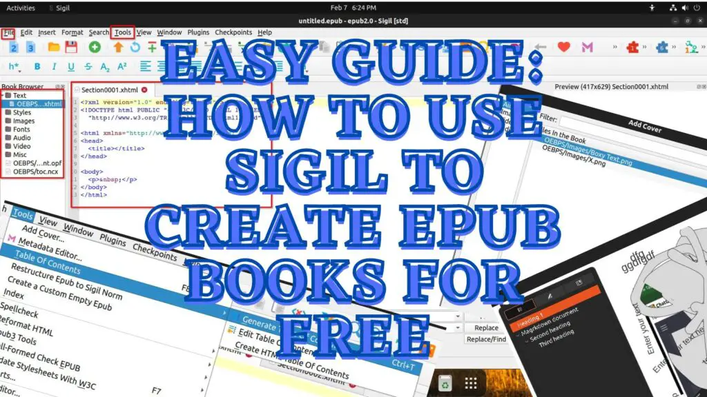 Easy Guide How To Use Sigil To Create Epub Books For Free