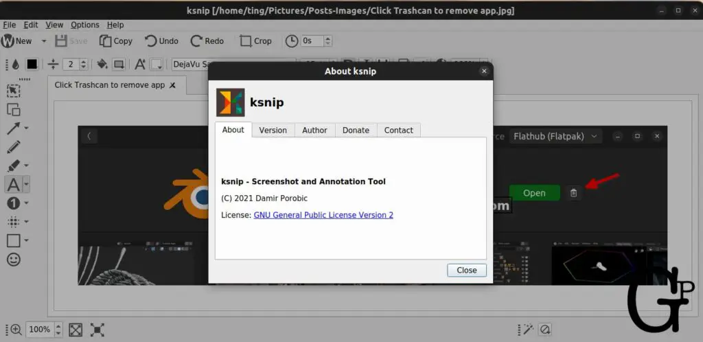 Ksnip for annotation in Ubuntu