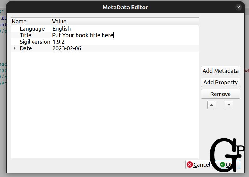 Sigil Tools Metadata Editor