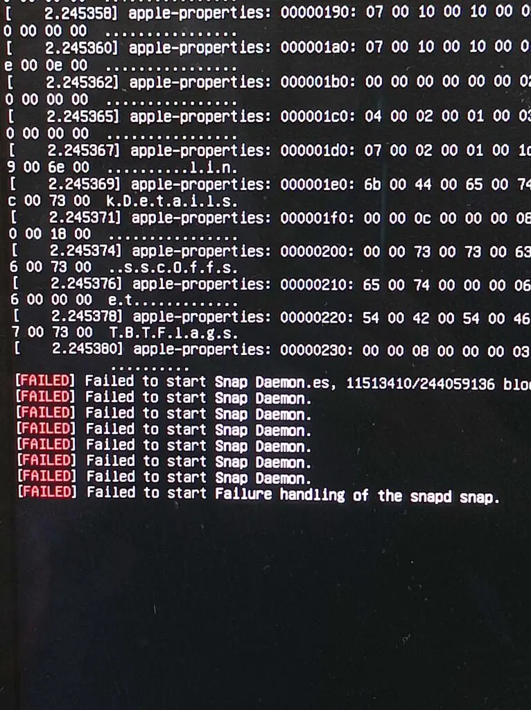 Ubuntu Gnome fail to boot Compressed